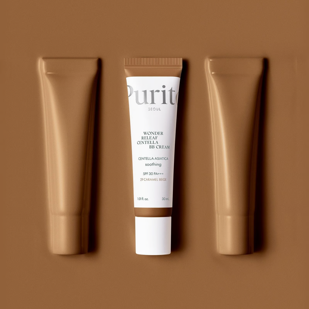 Purito Wonder Releaf Centella BB Cream #29 Caramel Beige finish