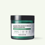 AHA-BHA-PHA 30 Days Truecica Clear Pad 70pcs facial pads