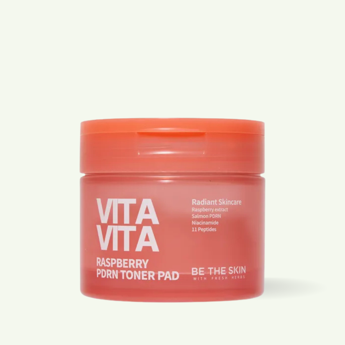 Vitavita Raspberry PDRN Toner Pads 60 pcs facial toner pads