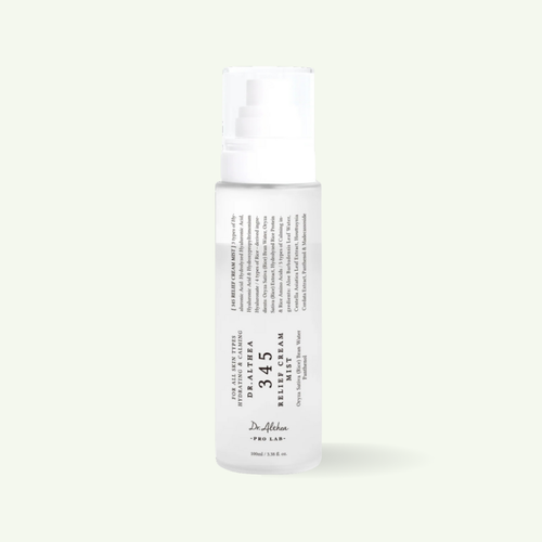 Dr. Althea 345 Relief Cream Mist 60ml bottle, 345 Relief Cream Mist soothing hydrating spray