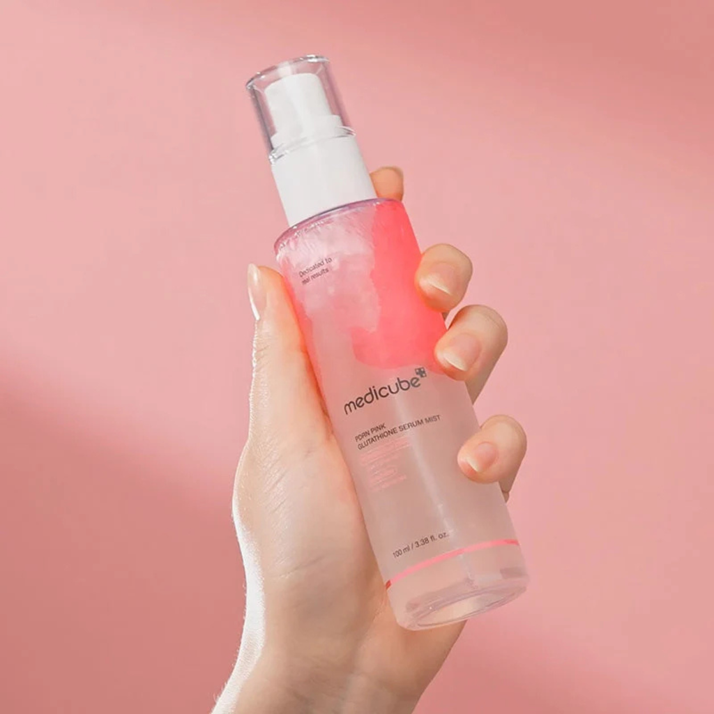 Medicube PDRN Pink Glutathione Serum Mist - two-phase hydrating face mist